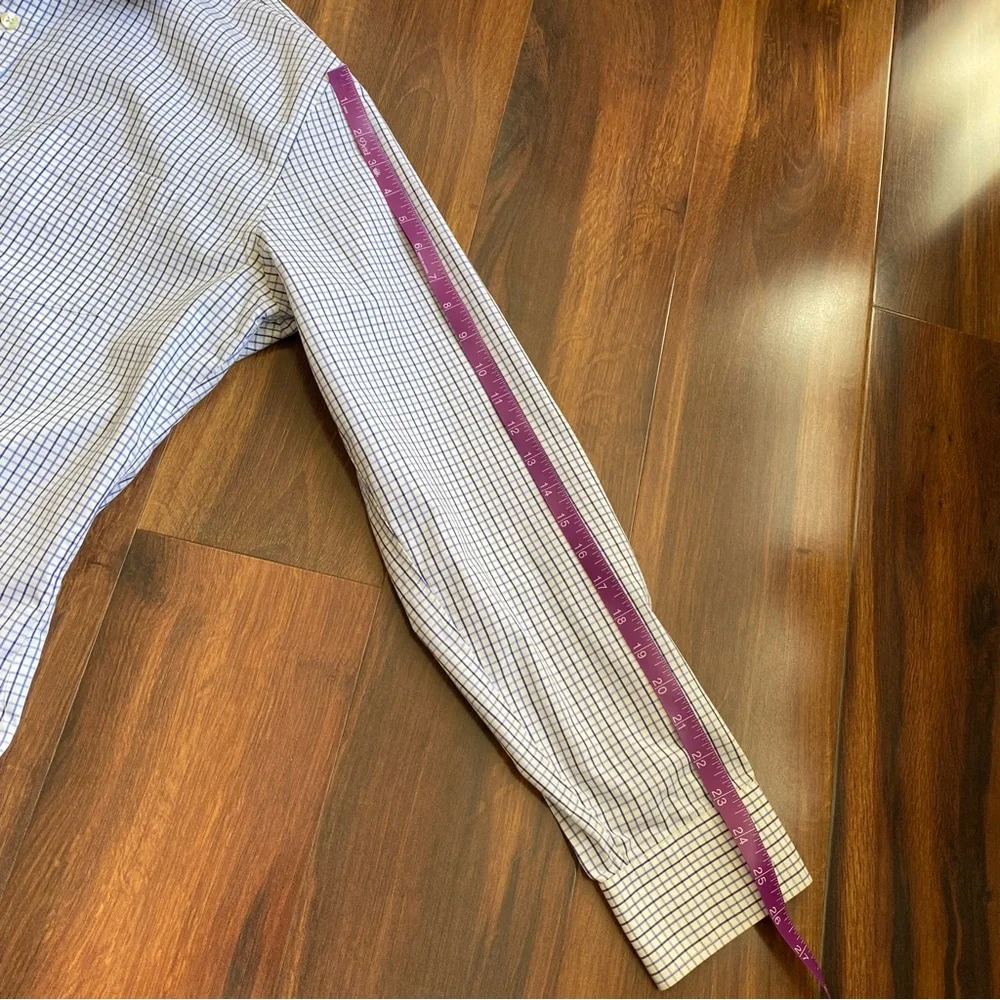 J. Crew Thompson Shirtings 80s 2-Ply Pocket Checkered Button Down Shirt *Rip* - Picture 6 of 9